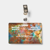 Badge Carina Nebula dans la constellation Navis Argo (Arrière avec clip)