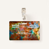 Badge Carina Nebula dans la constellation Navis Argo (Dos avec clip)