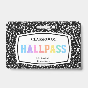 Badge carnet de composition classe carte de sortie laniè