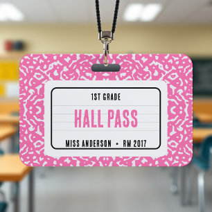 Badge Carnet de composition de salle de classe laissez-p