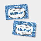 Badge carnet de composition passe de salle de bain pour  (Avant & arrière)