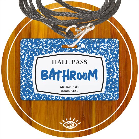 Badge carnet de composition passe de salle de bain pour 