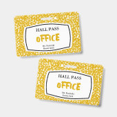 Badge carnet de composition passeport de salle pour les (Avant & arrière)