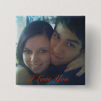 Badge Carré 5 Cm 08, je t'aime
