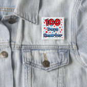 Badge Carré 5 Cm 100 jours plus intelligent (En situation)