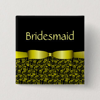 Badge Carré 5 Cm 100 rosettes épousant des boutons de demoiselle