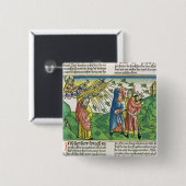 Badge Carré 5 Cm 10:1 d'exode - 20 les sept pestes de l'Egypte : le (Devant & derrière)