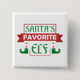 Badge Carré 5 Cm 11 favorite de Santa