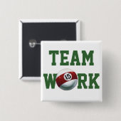 Badge Carré 5 Cm 15 balle (Devant & derrière)
