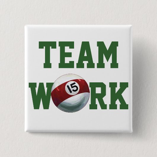 Badge Carré 5 Cm 15 balle (Devant)