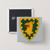 Badge Carré 5 Cm 15e brigade de police militaire (Devant & derrière)