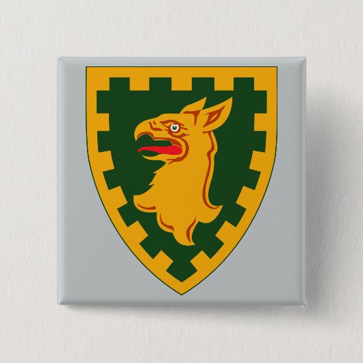 Badge Carré 5 Cm 15e brigade de police militaire (Devant)