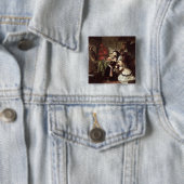 Badge Carré 5 Cm 1753-93) finales de Marie-Antoinette (adieu vers (En situation)