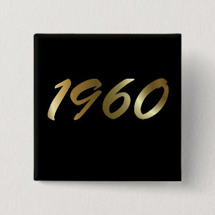 BADGE CARRÉ 5 CM 1960