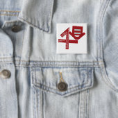 Badge Carré 5 Cm 1Love (En situation)