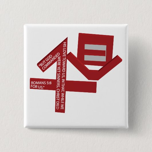 Badge Carré 5 Cm 1Love (Devant)