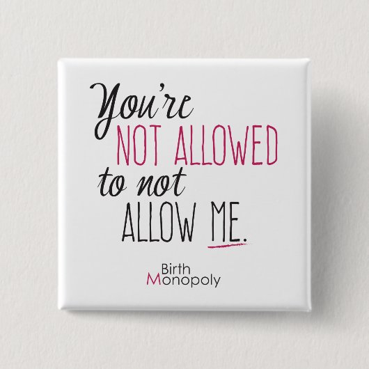 Badge Carré 5 Cm "" 2" non laissé bouton carré (Devant)