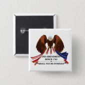 Badge Carré 5 Cm 2e amendement Oreiller (Devant & derrière)