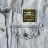 Badge Carré 5 Cm 2e Corinthe (FH2) (En situation)