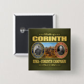 Badge Carré 5 Cm 2e Corinthe (FH2) (Devant & derrière)