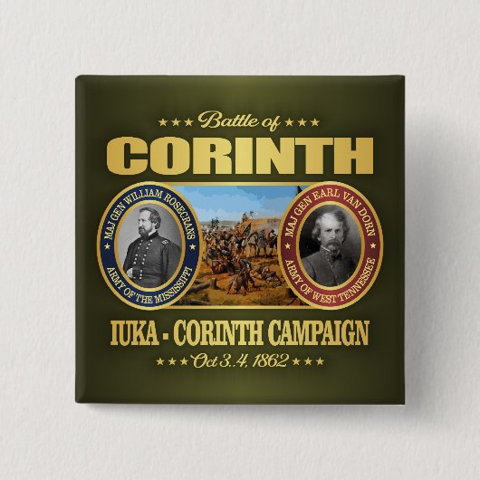 Badge Carré 5 Cm 2e Corinthe (FH2) (Devant)
