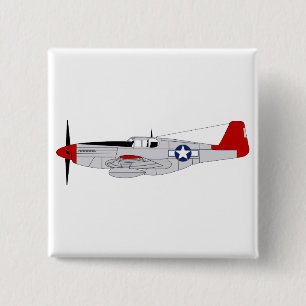 Badge Carré 5 Cm 332nd Groupe de combattant - Redtails - aviateurs