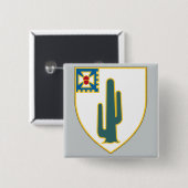 Badge Carré 5 Cm 35e régiment d'infanterie (Devant & derrière)