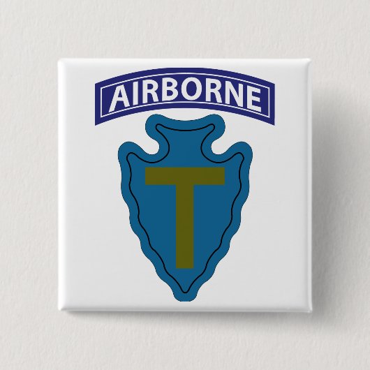 Badge Carré 5 Cm 36e division d'infanterie - aéroportée (Devant)