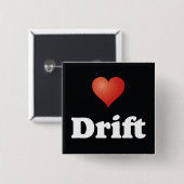 Badge Carré 5 Cm <3 Dérive [Bouton] (Devant & derrière)