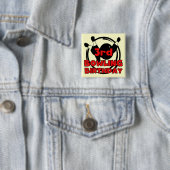 Badge Carré 5 Cm 3e Bowling Anniversaire Tshirts et cadeaux (En situation)