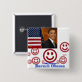 Badge Carré 5 Cm 44e Bouton_Président (Devant & derrière)