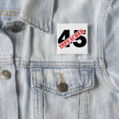 Badge Carré 5 Cm 45 Impêché (En situation)