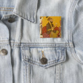 Badge Carré 5 Cm 47.110/359 Gosain Narayan prend le poison dans les (En situation)