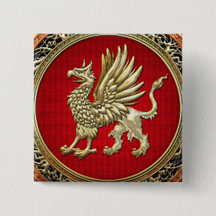 Badge Carré 5 Cm [500] Sacred Gold Griffin