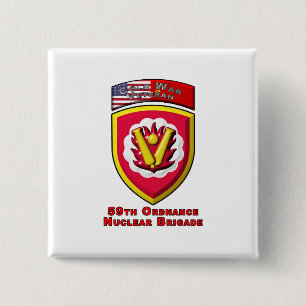 Badge Carré 5 Cm 59e brigade nucléaire