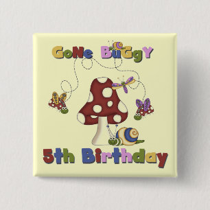 Badge Carré 5 Cm 5e Bogue Anniversaire Tshirts et cadeaux