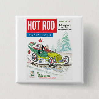 Badge Carré 5 Cm 5ème borne annuelle de père Noël