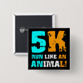 Badge Carré 5 Cm 5K drôle (Devant & derrière)