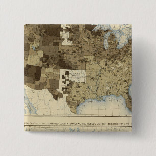 Badge Carré 5 Cm 63 Imposition, endettement 1890