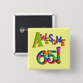 Badge Carré 5 Cm 65 T-shirts et cadeaux impressionnants (Devant & derrière)