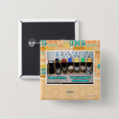 Badge Carré 5 Cm 7 kittehs d'OV 7 (Devant & derrière)