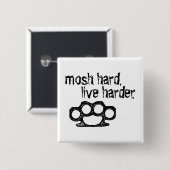 Badge Carré 5 Cm 8 Mosh (Devant & derrière)