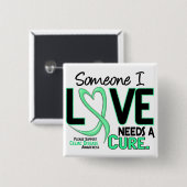 Badge Carré 5 Cm A BESOIN du T-shirts et des cadeaux d'une MALADIE (Devant & derrière)