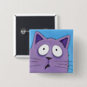 Badge Carré 5 Cm A fait quelqu'un pour dire B-B-BATH ? ! Bouton de (Devant & derrière)