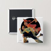 Badge Carré 5 Cm À la délivrance (Devant & derrière)