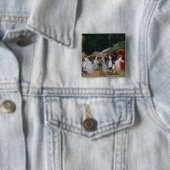 Badge Carré 5 Cm À la foire, 1877 (En situation)