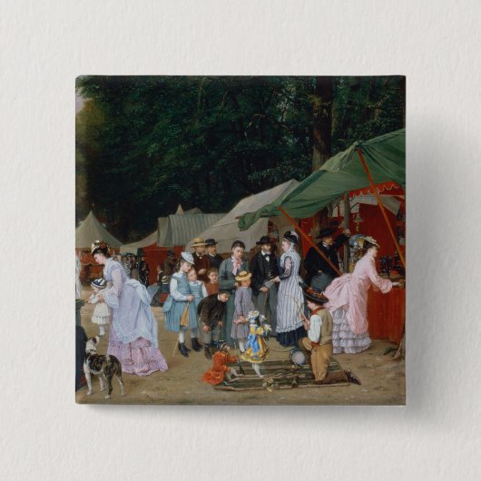 Badge Carré 5 Cm À la foire, 1877 (Devant)