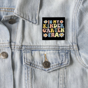 Badge Carré 5 Cm À l'ère de ma maternelle