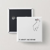 BADGE CARRÉ 5 CM À L'INFINI (Devant & derrière)