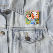 Badge Carré 5 Cm À L'Oasis (En situation)